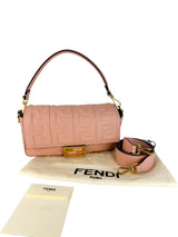 Fendi Pink Nappa Leather Baguette