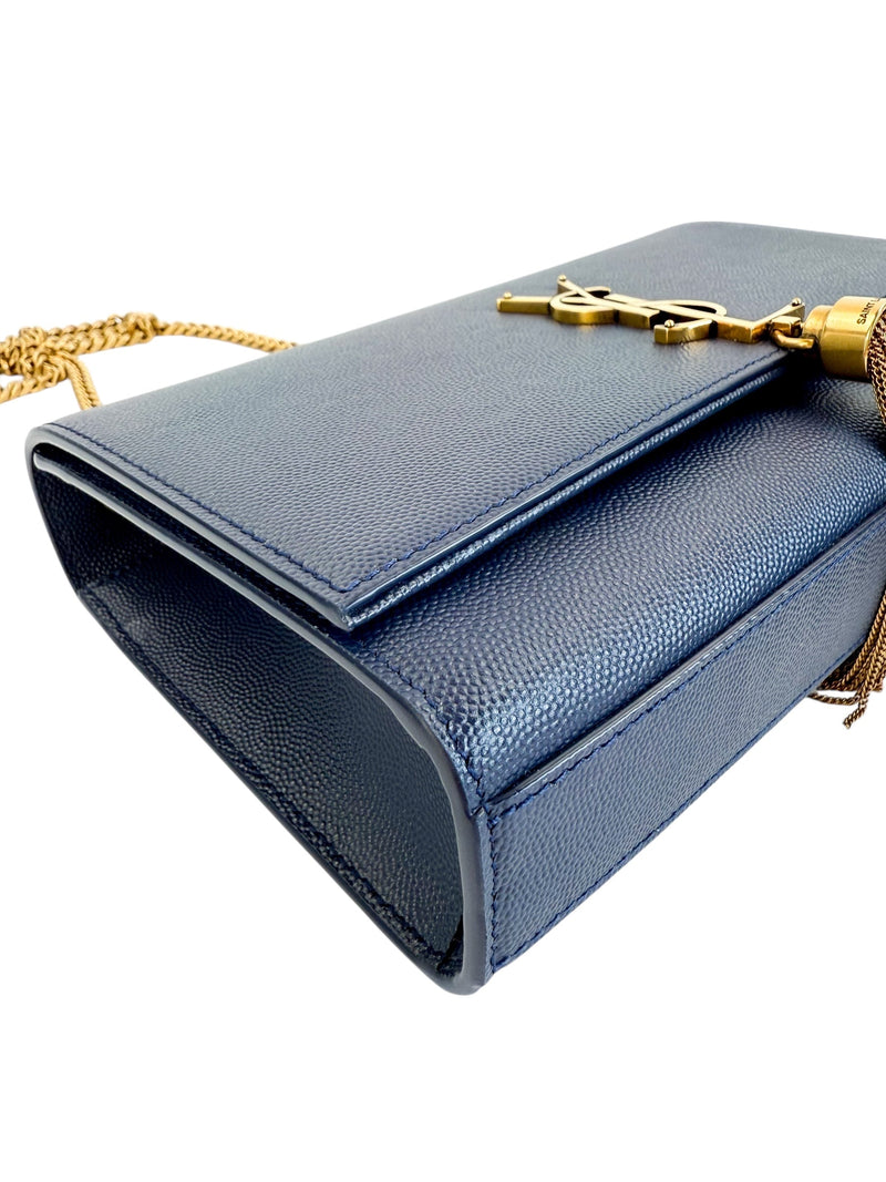 Saint Laurent Kate Medium Tassel Bag navy (Full Set)