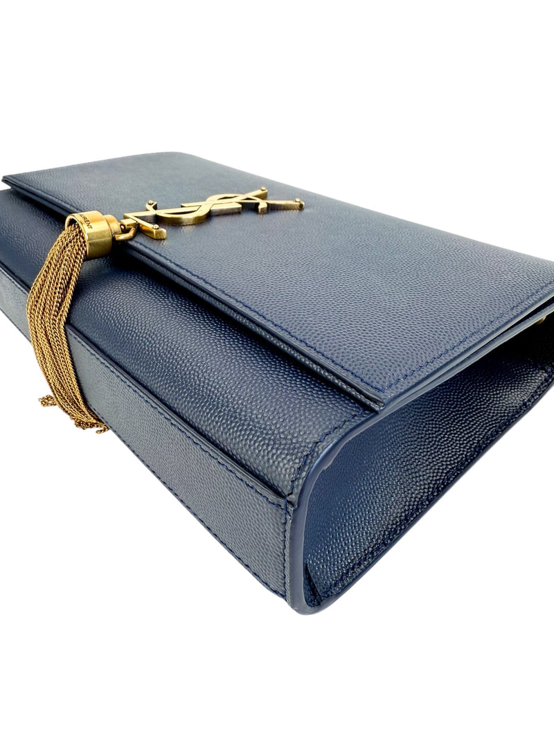 Saint Laurent Kate Medium Tassel Bag navy (Full Set)