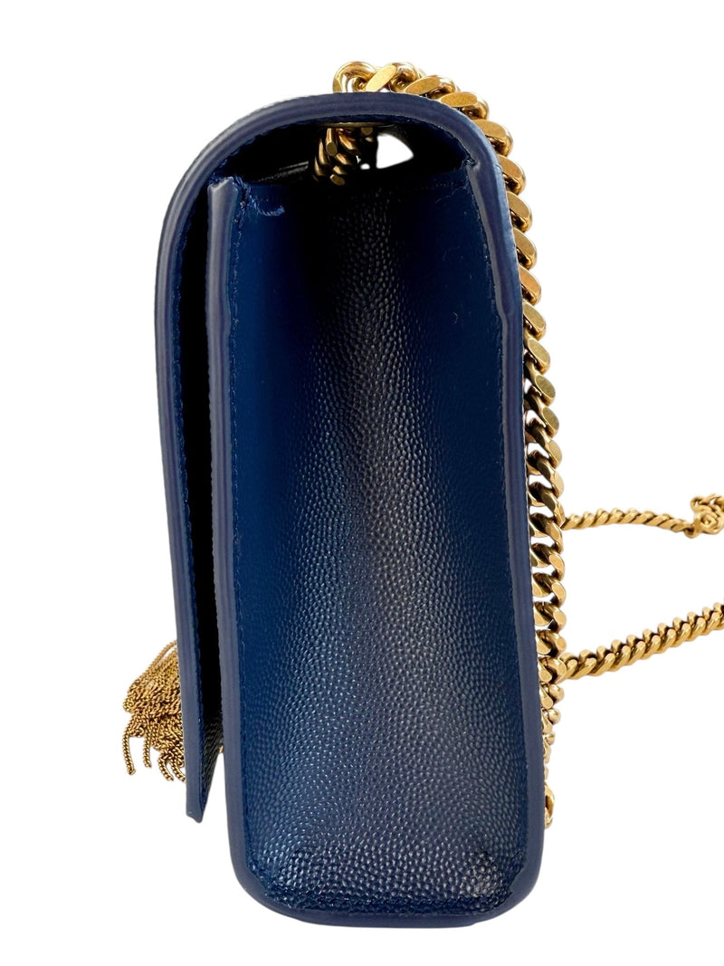 Saint Laurent Kate Medium Tassel Bag navy (Full Set)