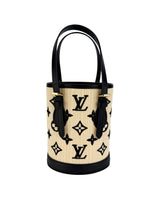 Louis Vuitton Black Raffia Nano Bucket Bag