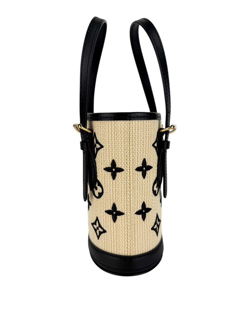 Louis Vuitton Black Raffia Nano Bucket Bag