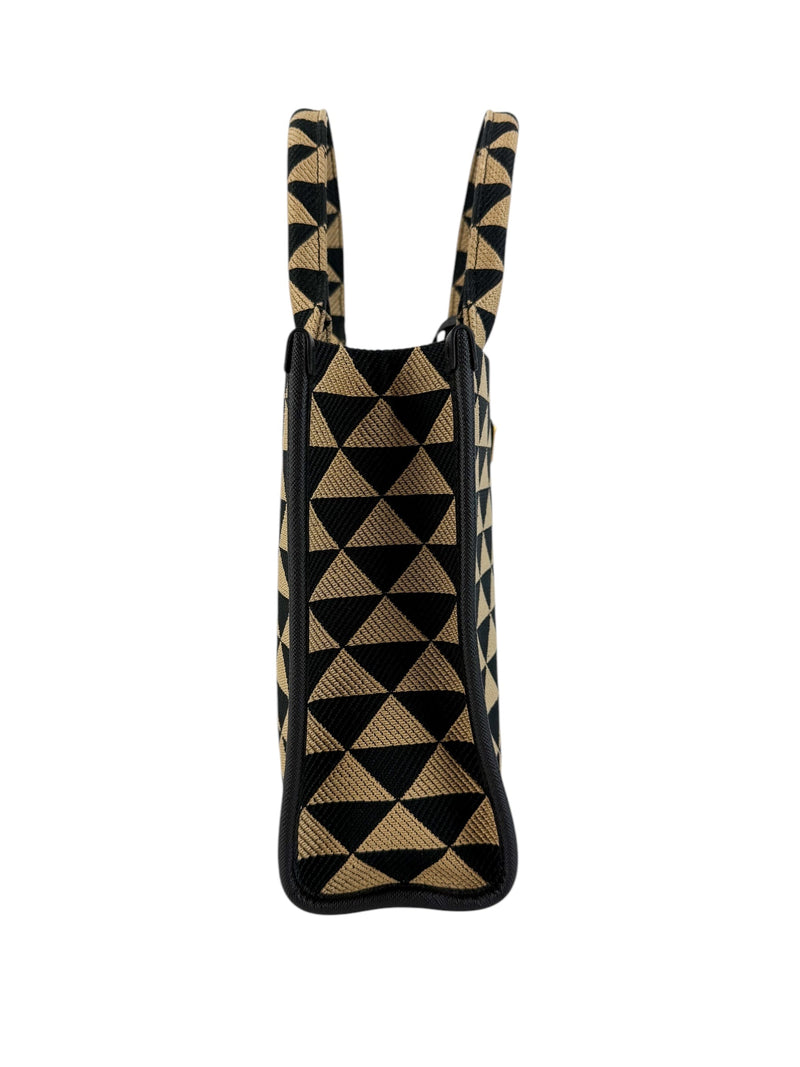 Prada Symbole Embroidered Tote Bag