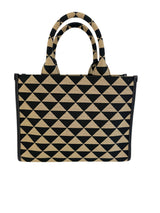 Prada Symbole Embroidered Tote Bag