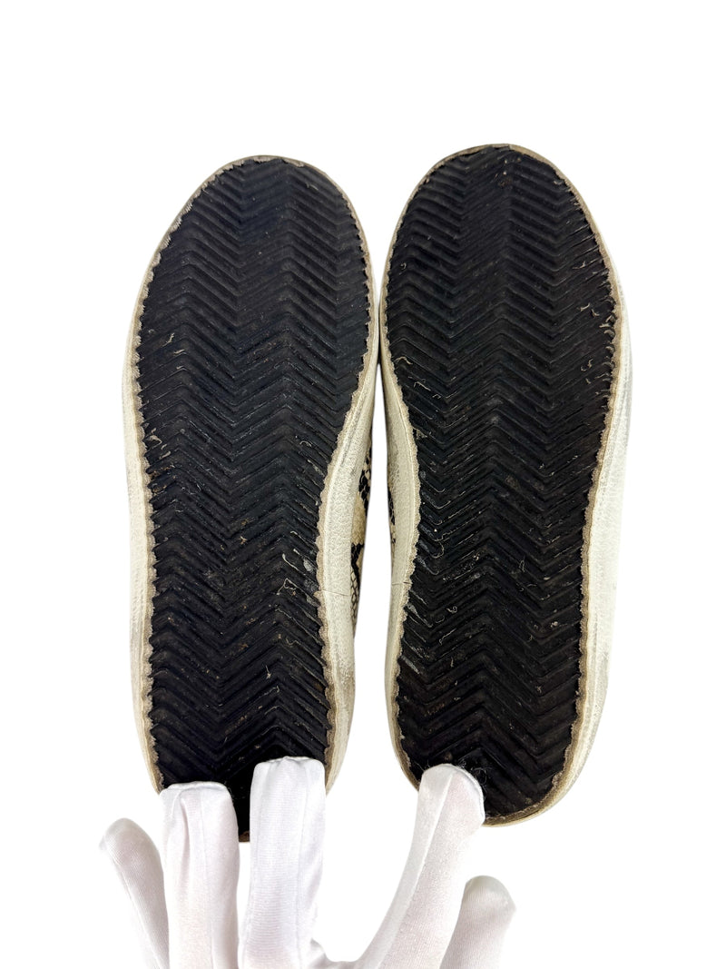 Golden Goose Snake Skin Super Star Sneakers Size 36
