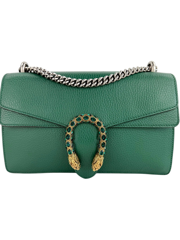 Gucci Green Calfskin Dionysus Medium