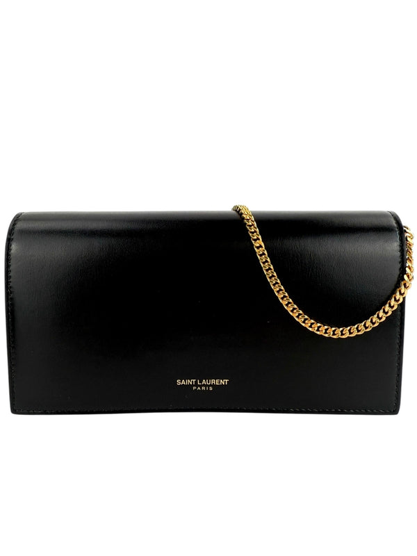 Saint Laurent Black Mini Paris Wallet On Chain
