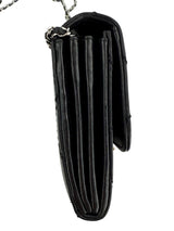 Chanel Ultimate Stitch Wallet on Chain Quilted Lambskin East West Black