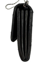 Chanel Ultimate Stitch Wallet on Chain Quilted Lambskin East West Black