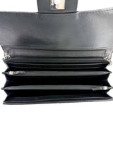 Chanel Ultimate Stitch Wallet on Chain Quilted Lambskin East West Black