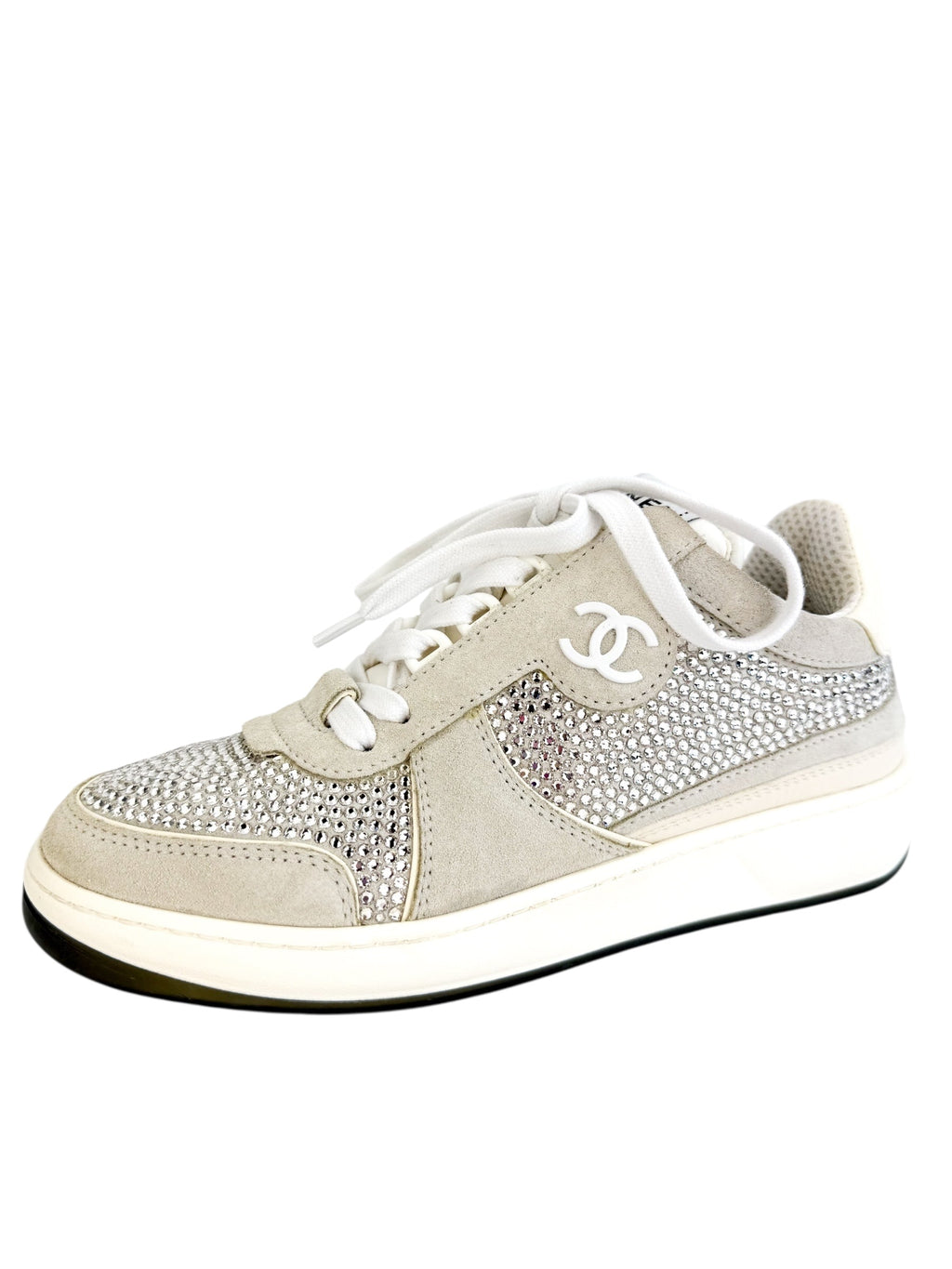 Chanel Suede Crystal CC Sneakers Size 36 – Season 2 Consign
