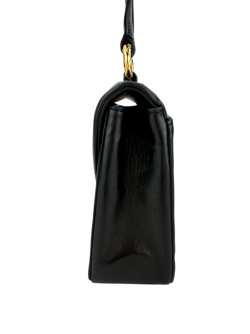 Chanel Black Vertical Quilted Handle Bag