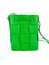 Bottega Veneta Green Intrecciato Cassette Crossbody