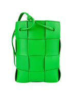 Bottega Veneta Green Intrecciato Cassette Crossbody