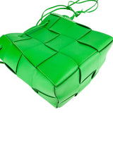 Bottega Veneta Green Intrecciato Cassette Crossbody
