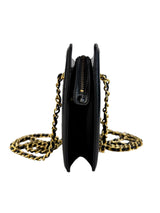 Chanel Black Vintage Lambskin Quilted Tassel Bag