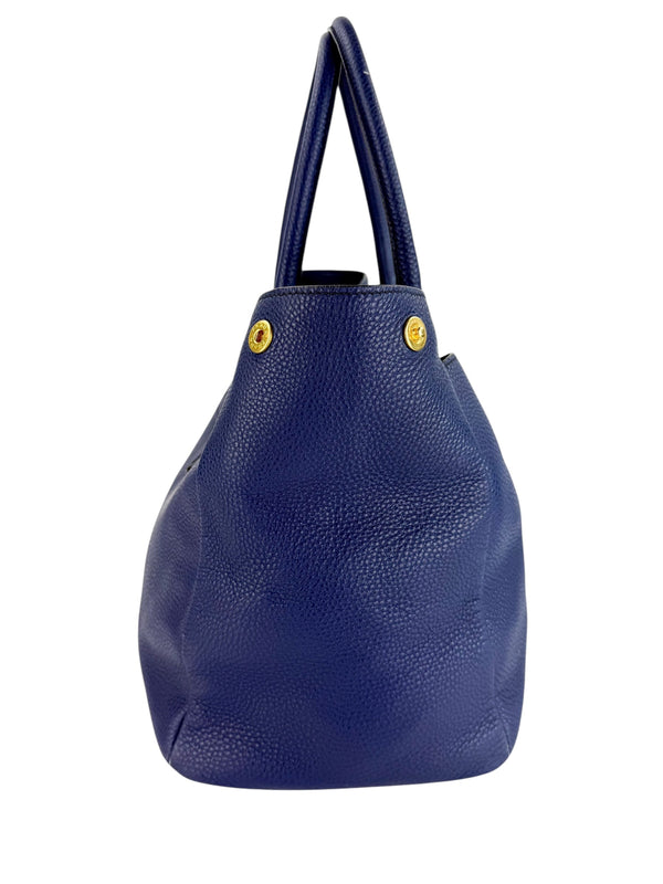 Prada Navy Vitello Danio Bag