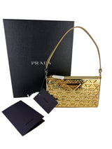 Prada Spazzolato Studded Mini Shoulder Bag