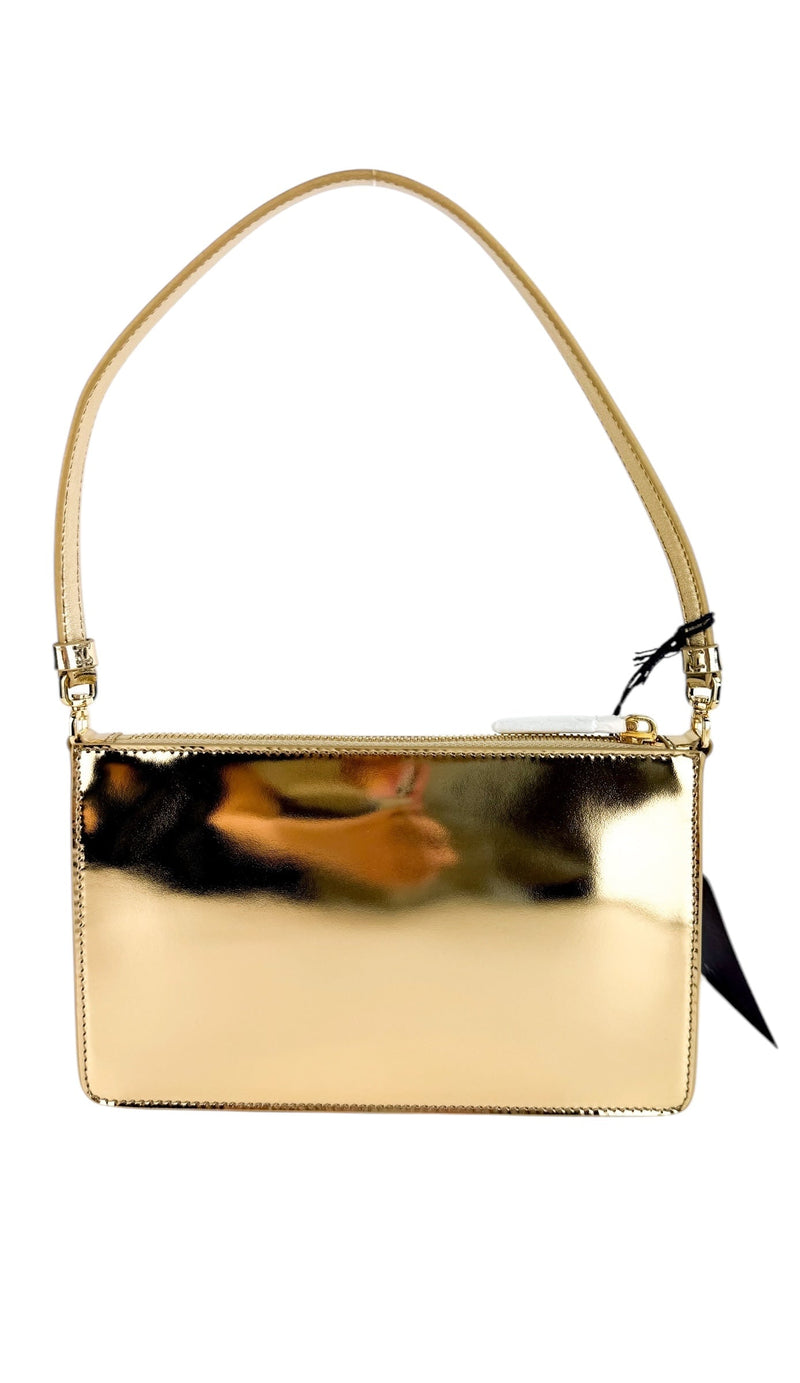 Prada Spazzolato Studded Mini Shoulder Bag