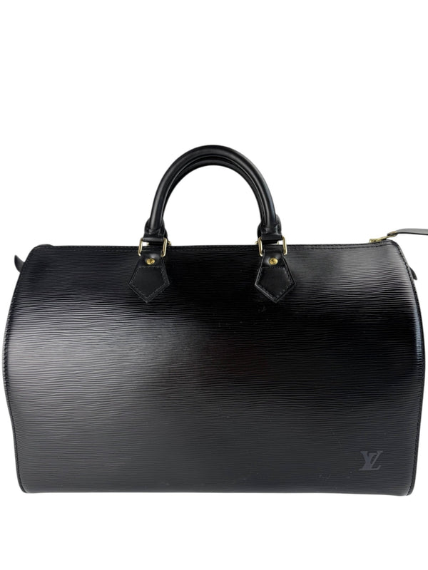 Louis Vuitton Black Epi Leather Speedy 35