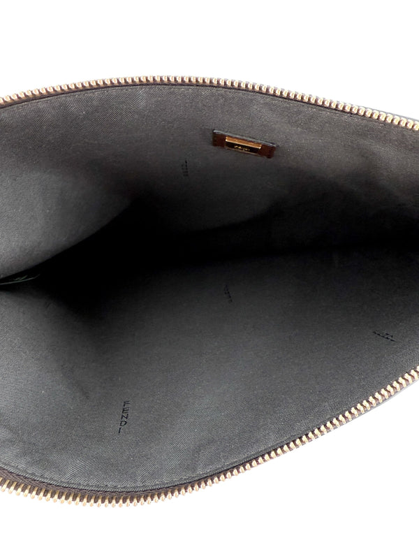 Fendi Suede Vitello Micro FF Medium Flat Pouch