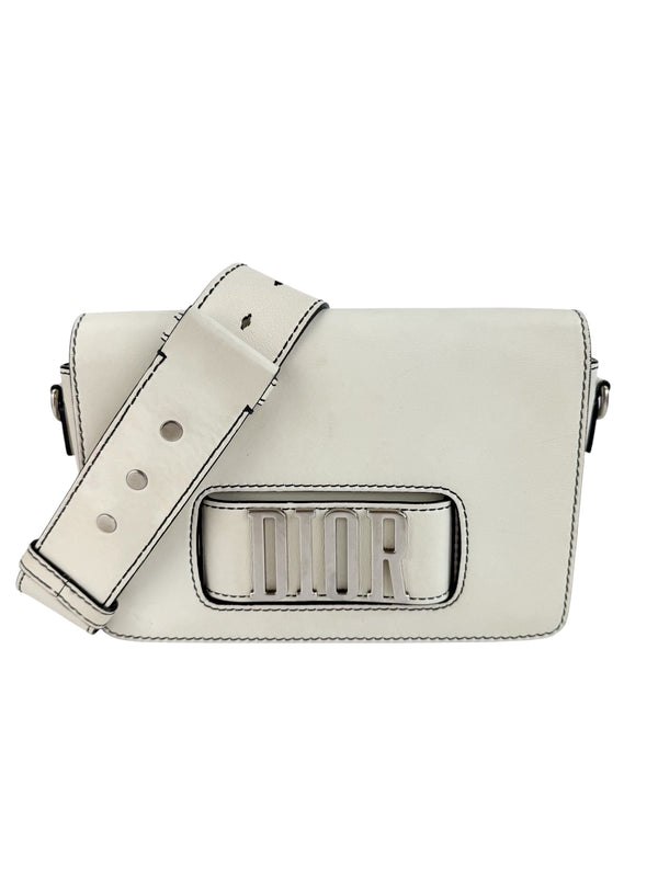 Christian Dior White Revolution Flap Bag