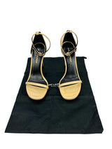 Saint Laurent Beige Patent Amber Sandal Heels Size 36
