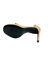 Saint Laurent Beige Patent Amber Sandal Heels Size 36