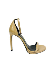 Saint Laurent Beige Patent Amber Sandal Heels Size 36