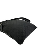 Gucci Black GG Nylon Messenger Bag