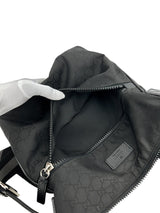Gucci Black GG Nylon Messenger Bag