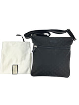 Gucci Black GG Nylon Messenger Bag
