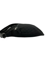 Gucci Black GG Nylon Messenger Bag