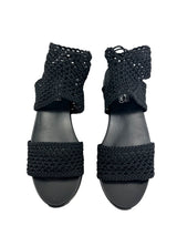 Salvatore Ferragamo Black Edam Braided Sandals Size 10 (FULL SET)