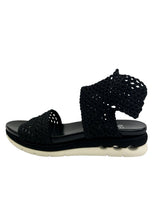 Salvatore Ferragamo Black Edam Braided Sandals Size 10 (FULL SET)