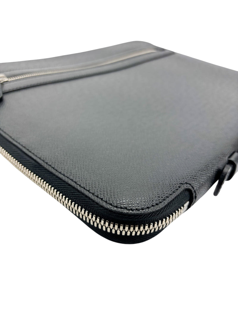 Louis Vuitton Black Taiga Vladimir Business Portfolio Briefcase