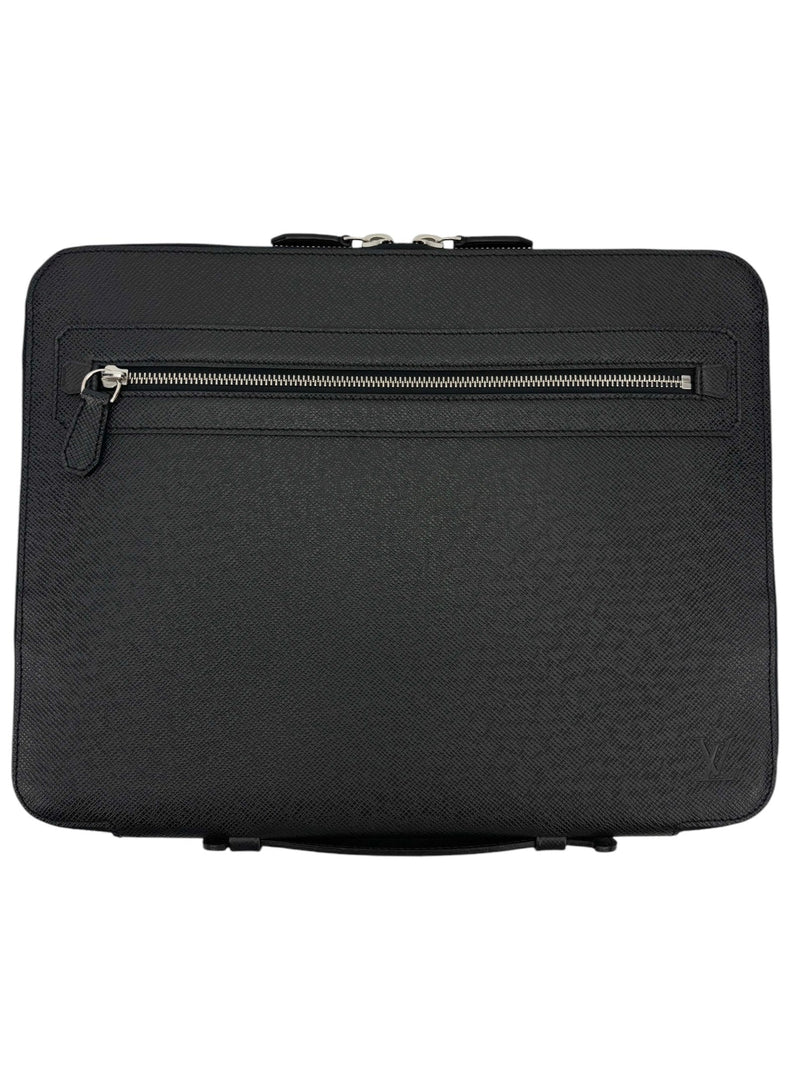 Louis Vuitton Black Taiga Vladimir Business Portfolio Briefcase