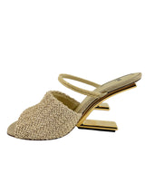 Fendi Cream Raffia First Heels (FULL SET)