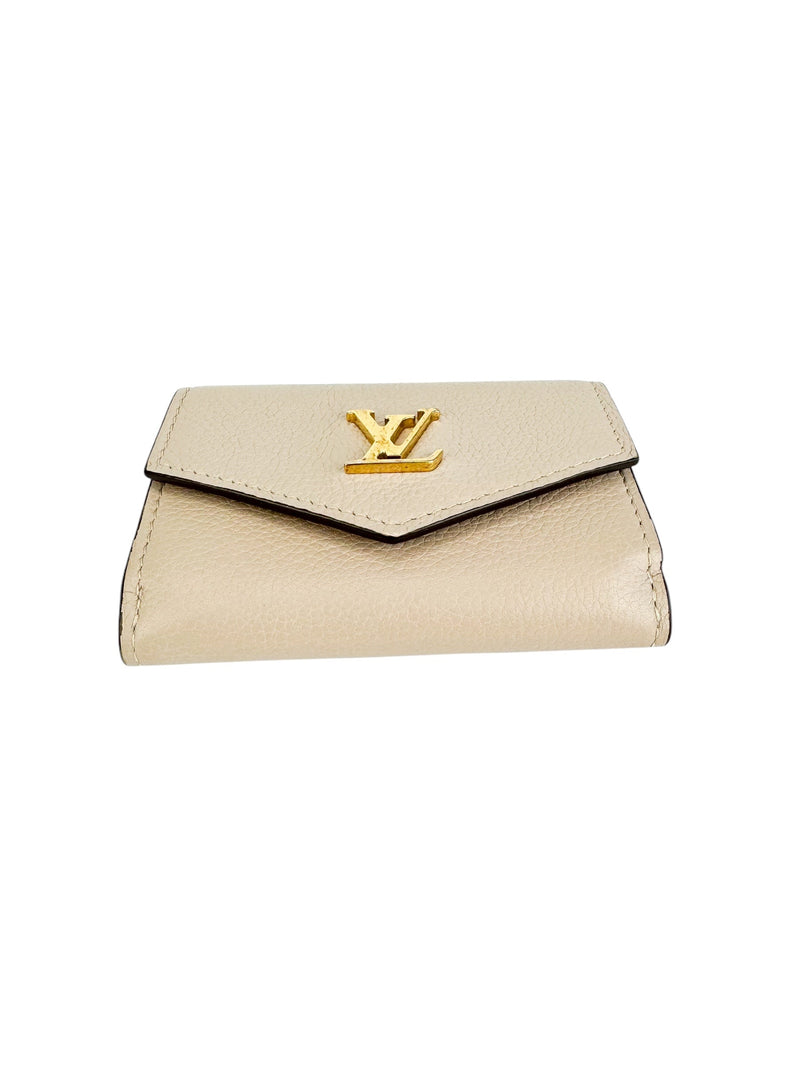 Louis Vuitton Beige Lock Mini Wallet