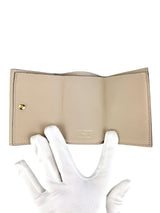 Louis Vuitton Beige Lock Mini Wallet