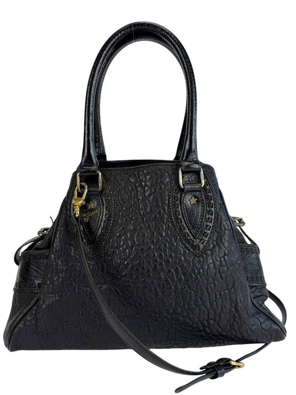 Fendi Ethnico Black Leather Bag
