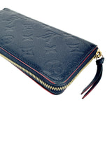 Louis Vuitton Marine Rouge Empreinte Zippy Wallet (Full Set)