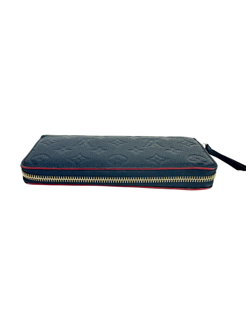 Louis Vuitton Marine Rouge Empreinte Zippy Wallet (Full Set)