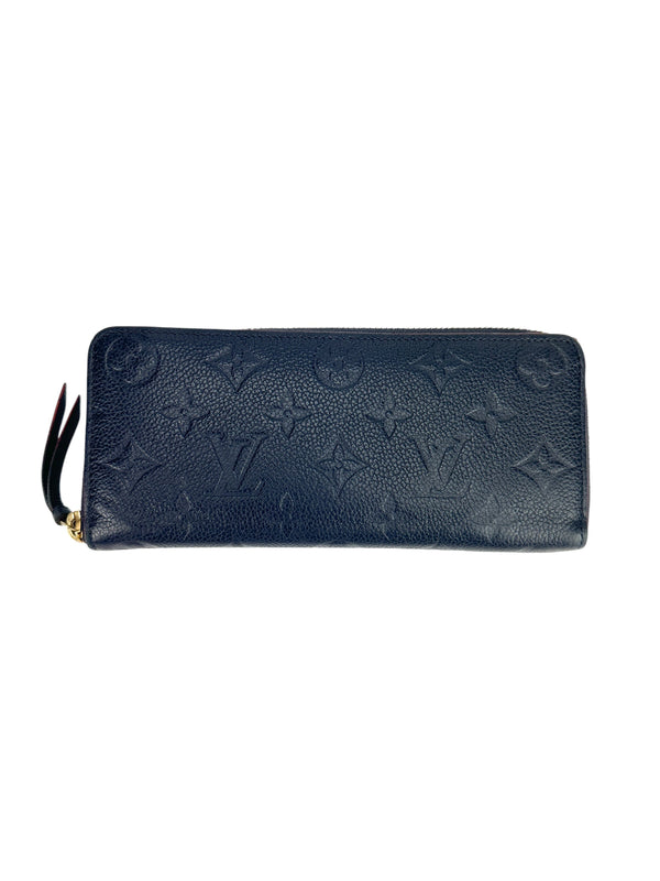 Louis Vuitton Marine Rouge Empreinte Zippy Wallet (Full Set)