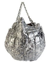 Chanel Satin Quilted Cabas Tote GM