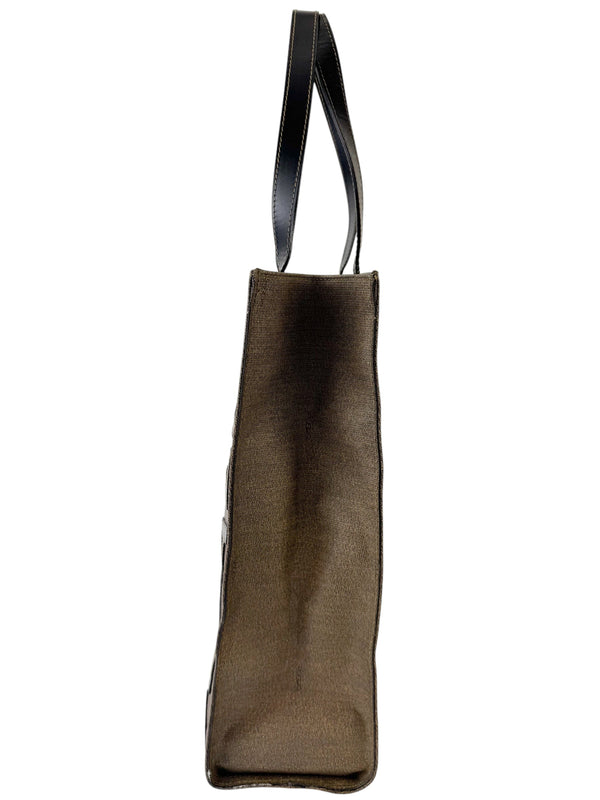 Fendi Roma Brown Canvas Tote Bag