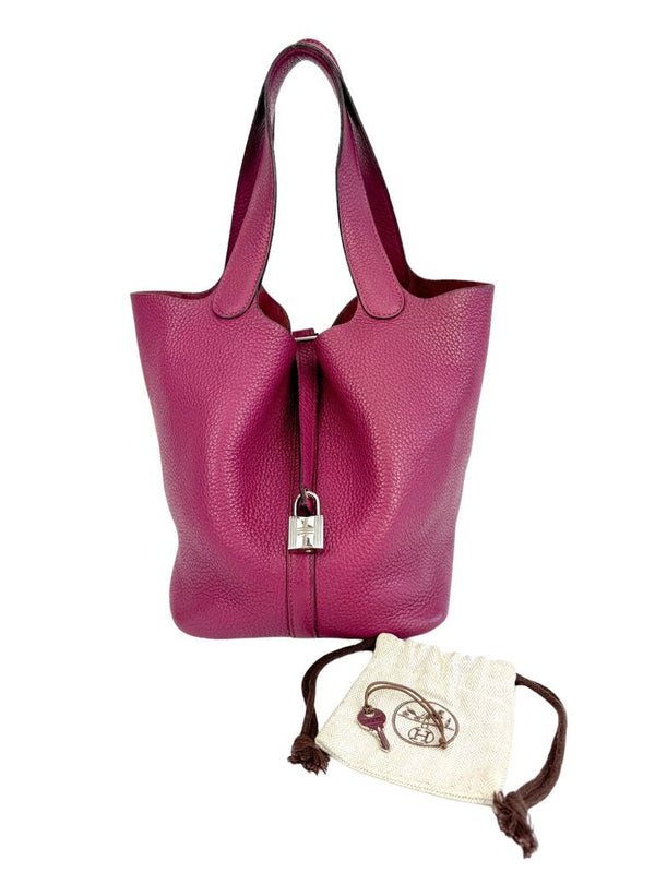 Hermès Pink Clemence Picotin 22