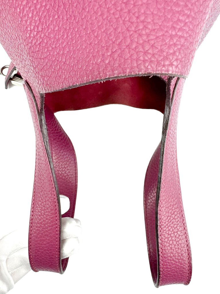 Hermès Pink Clemence Picotin 22