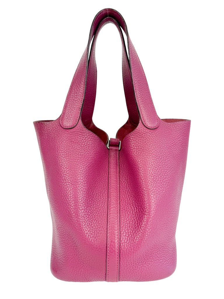 Hermès Pink Clemence Picotin 22