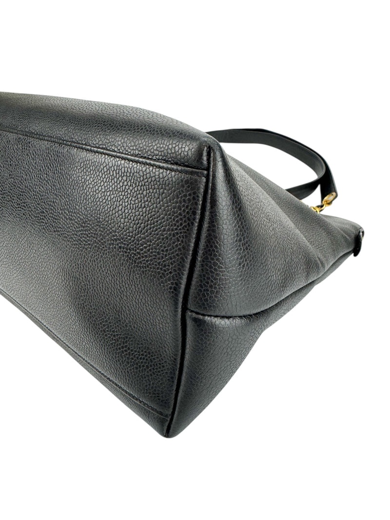 Chanel Vintage Large Black Caviar Timeless Tote